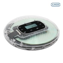 일우 투명 CD플레이어 IW-ET07 휴대용 충전식 레트로 감성