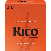 rico by ddario alto saxophone reeds Strength 2.02.53.03.5 10팩 또는 1팩 3개 이상 구매 업그레이드된 진공 밀봉, 3.0 10개 세트