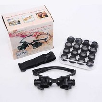 원시 책 돋보기 렌즈 부모님 복지센터 멀티 전원 이중 led 조명 2.5x 4x 6x, a