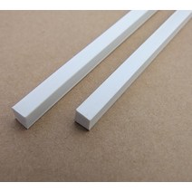 사각 파이프 각 아연 1/2/5/10pcs 직경 2mm/4mm 사각형 ABS 플라스틱 솔리드 튜브 파이프 길이 250mm DIY, 02 4mm, 03 5pcs
