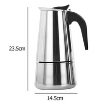 모카포트 인덕션 비알레띠 사용법 알루미늄Moka 이탈리아 커피 포트 스테인레스 스틸 필터 스토브 탑 모카, 한개옵션1, 04 450ml