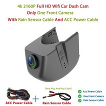 차량 블랙박스 채널 1 2 후방 카메라4K 2160P Wifi 자동차 Dvr 대시 캠 Audi a1 a3 a4 a5 a6 a7 a8 q3 q5 q, 04 No Rear Lens_02 64G