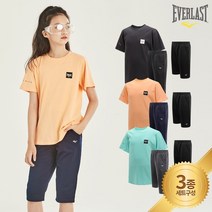 에버라스트 EMU3-0278 아동 주니어 상하세트 반팔티+5부+7부팬츠 의류