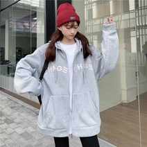 집업 30대 40대 캐주얼 데일리 모안감 롱후드집업 봄가을 경량 세련된 일상 커플 오버핏