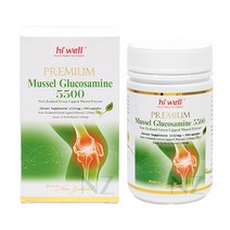 Hi Well Premium Mussel Glucosamine 5500 180VegeCapsules, 3개