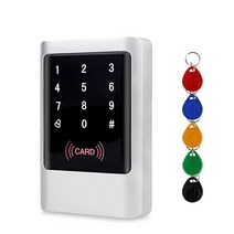 IP65 방수 RFID 키패드 액세스 제어 보드 리더 독립형 컨트롤러 시스템 키트 125KHz 포함, 02 IC-5pcs tags