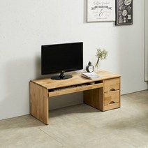 [아름이와다움이] 마로니 엘다원목 서랍형 좌식컴퓨터책상1050, 색상:내추럴