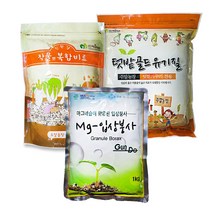비료컴퍼니 텃밭 배추 고추 비료 밑비료 세트, 배추비료세트태흥복합 / 태흥유기질2kg / 붕사1kg
