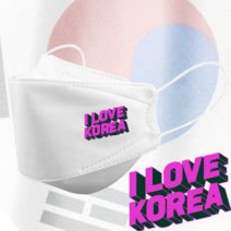 3D입체형 모델명 dki_11 인쇄마스크 아이러브코리아 대한민국 태극기 모델명 KF94 3D입체형 25매