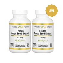 CG땡 포도씨추출물 CGN 캘리포니아 그레이프시드 100mg 120베지캡슐 폴리페놀 2통, 120정