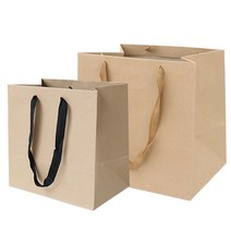 종이가방 크라프트 정사각 무지 종이 쇼핑백 (50장), (대_30 x 30   23)