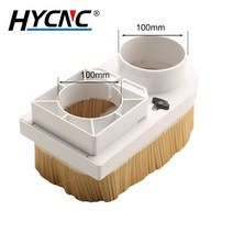 70mm 80mm 85mm 90mm 목공 기계 집진기 먼지 커버 브러시 CNC 스핀들 모터 밀링 머신 밀링 공구, 06 100mm