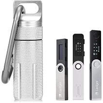 BIU-BOOM-Ledger Nano X S S Plus 케이스-방수 내화성 금고 암호화폐 지갑 악세서리 호환 암호화폐 USB 썸드라이브 디바이스 보호용 케이스(실버), Silver