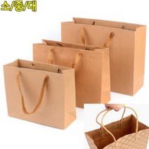 씨엔시아 땡땡이 크라프트 선물백 소 - 화이트 쿠키포장박스 고급쇼핑백, 중 - 화이트