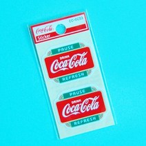 코카콜라mini로고 스티커(Pause 2P)