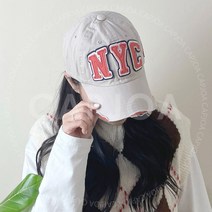 구제 nyc 데일리 빈티지 남녀공용 볼캡 야구 모자