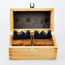 블록 게이지 측정 도구 클램프 세트가 있는 나무 상자 접지 정밀 일치 정밀 다목적, 2개 세트