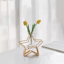 소비르 철제 꽃병 인테리어소 소품 조화 화병, 11_별+튤립