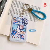 남여 명함 홀더 카툰 귀여운 개폐식 신용 카드 은행 ID 배지 버스 커버 케이스