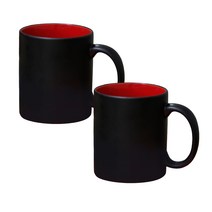 머그컵 인기모음 100종 2p 세트 머그컵 화이트머그 칼라머그 컵, 1개, 돌로테 무광 머그 레드 2p