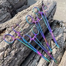 VA 아노다이징 포셉집게 일자형 곡선형 16cm 18cm 바늘빼기 리무버, 곡선형 포셉 16cm