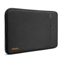 tomtoc 360° 보호 노트북 슬리브 15인치 Microsoft Surface 43 New Dell XPS 15 20222020 15' MacBook Pro A1990, Black