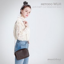미토도 WLM 천연가죽 크로스백 도난방지 핸드백 숄더백+특별사은품
