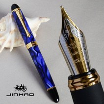 만년필선물의미 입문 쓰는법 각인 파우치 케이스 잉크 충전 iraurita 만년필 jinhao x450 dark green and gold 18 kgp 0.7mm broad 21, 2-그림 쇼로
