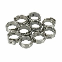 조인트 클램프 25pcs 호스 클램프 단일 귀 무단 5.8-23.5mm 304 스테인레스 스틸 종류의 씰링 신치 링, 09 10.3-12.8mm