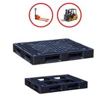 같은공간-플라스틱 파렛트 내수용 빠렛트 경량용 편면 깔판 지게차용품 파렛트 바닥파렛트 지게차파렛트 운반기용품-SS, SS-경량용파렛트-검정