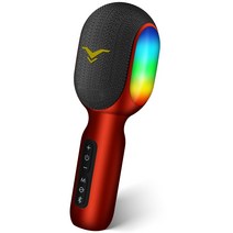 스테이지사운드 블루투스 전문 노래방 마이크+파우치 건메탈 그레이, 건 배럴 레드