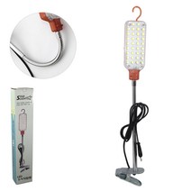 LED 자바라 집게 작업등 WK-0703 클립 램프 전등 조명 등산 작업 독서 등, 단품