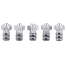 3d프린터 5/10PCS E3D V5 V6 스테인레스 스틸 노즐 압출 헤드 3D 프린터 부품 업데이트 0.2-1.0mm, 0.2mm _10PCS