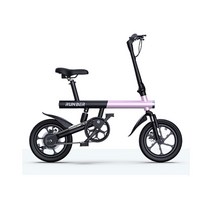 RUNBER 전기자전거 접이식 스로틀 PAS 겸용 출퇴근, 체리블러썸, 고급형