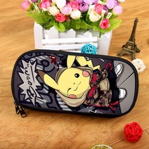 피카츄 필통 포켓몬스터 문구함 포켓몬 학생 연필 케이스 애니메이션 만화 연필 가방 대용량, 5