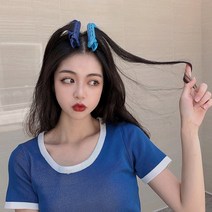 헤어볼륨 집게 펌 앞머리 정수리 머리 헤어 뿌리 볼륨 살리기 핀 구르프 셀프, 볼륨집게, 퍼플