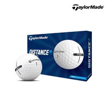 스포츠_ 테일러메이드 DISTANCE+ 골프볼 [2피스/12알/화이트], 선택완료, 단품없음