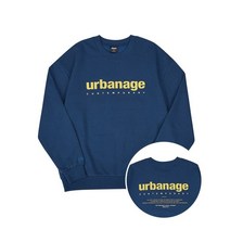 URBANAGE 컨템포러리 오버 맨투맨_더콰이즈 Contemporary Over Sweatshirts_Turquoise