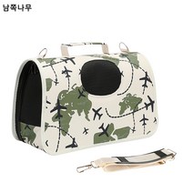 반려동물 가방 고양이 배낭 테디 외출 고양이 케이지 강아지 가방 고양이 고양이 가방 고양이 휴대용 케이지 가방 상자 용품, 녹색 비행기, L(1-13근 적합)
