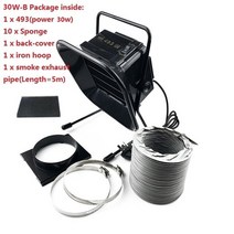 국소배기장치 493 30w 솔더 철 연기 흡수기 팬 esd fume extractor smoking instrument purifier with 10 free filter, 30w-b