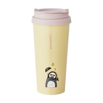 락앤락 펭수 클립 텀블러, 핑크(LHC4151PIKPS), 540ml