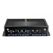 팬리스 미니 PC 인텔 코어 i3 4005U i5 4200U i7 4500U 6x RS232 DB9 2x 기가비트 이더넷 4G LTE WiFi HDMI VGA 6xUSB Windo, No RAM No SSD NoWIFI, Intel Core i3-4005U