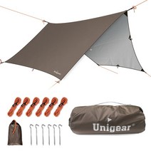 비달리도 쉘터 A형 텐트 VIDALIDO 베스티블 Unigear-비 플라이 텐트 타프 해먹 육각형 경량 방수 캠핑 쉼, 01 Green_01 350x390