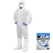 원피스작업복 일회용작업복 부직포 방진복 분진복 방역복 보호복 위생복 위생가운 일체형 흰색 화이트, PP원피스작업복-흰색-XL