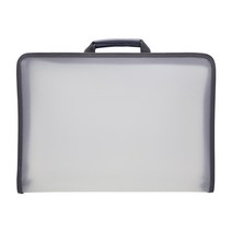 더이안 B4 손잡이 지퍼화일 케이스 반투명 스케치북 사이즈