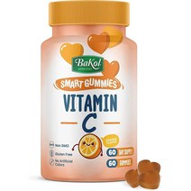 미국직구 Bakol Chewable 비타민 CGummies 키즈의 나이 3 CFC-네이쳐 비타민 C서플먼트 Non-GMO Gluten-Free 어떤 인공 와-60-Count Orange-Flavored Gummies(비타민 C), 수량, 상세참조