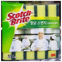 무료배송_ 항균 스펀지 수세미(3M 5매)X20/수세미액/광수세미/수세미열/수세미수액/Tntpal/dldbtlrtntpal, 1, 1