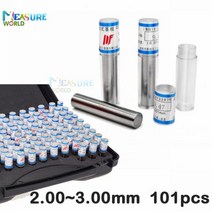1.00-2.00mm 정밀 강철 핀 게이지 1.00 ~ 2.00 단계 0.01mm 부드러운 플러그 게이지 구멍 게이지 세트 핀, 2.00-3.00mm