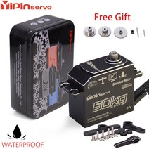 트랙사스 Yipinservo 방수 브러시리스 서보 30kg 45kg 50kg 70kg 풀 메탈 로우 프로파일 HV For RC Car Crawler 1/8 1/10 Traxxas, [03] x50bls 50kg180degree