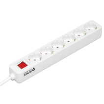 세이브에스 화재예방 자동소화 멀티탭 과부하 차단 화재예방 콘센트 6구 메인스위치형 전선길이 5m